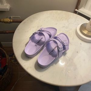 NWOT Birkenstock Arizona Eva Sandals Purple Fog